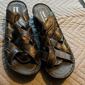 Josef Siegel Europe comfort shoe black sandal 42